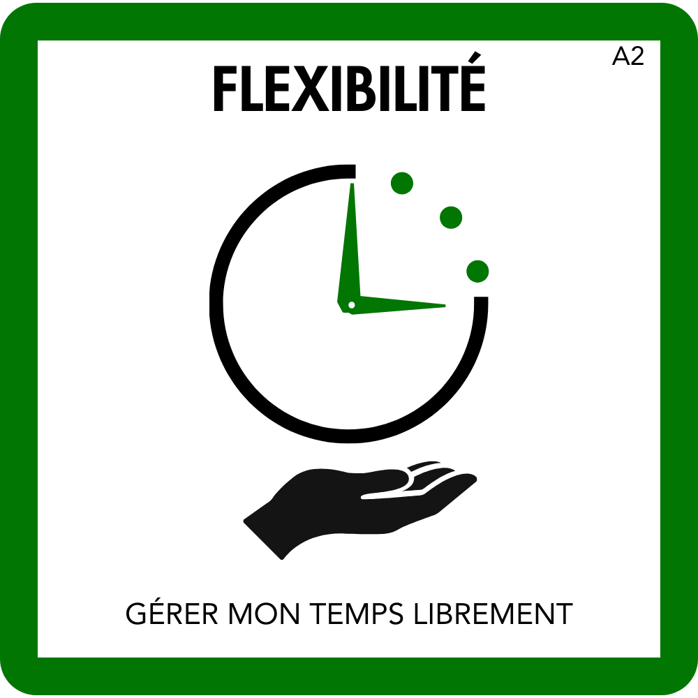 Carte Flexibilité — Gérer mon temps librement