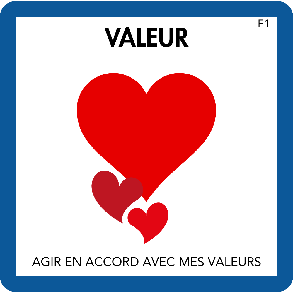Carte Valeur — Agir en accord avec mes valeurs